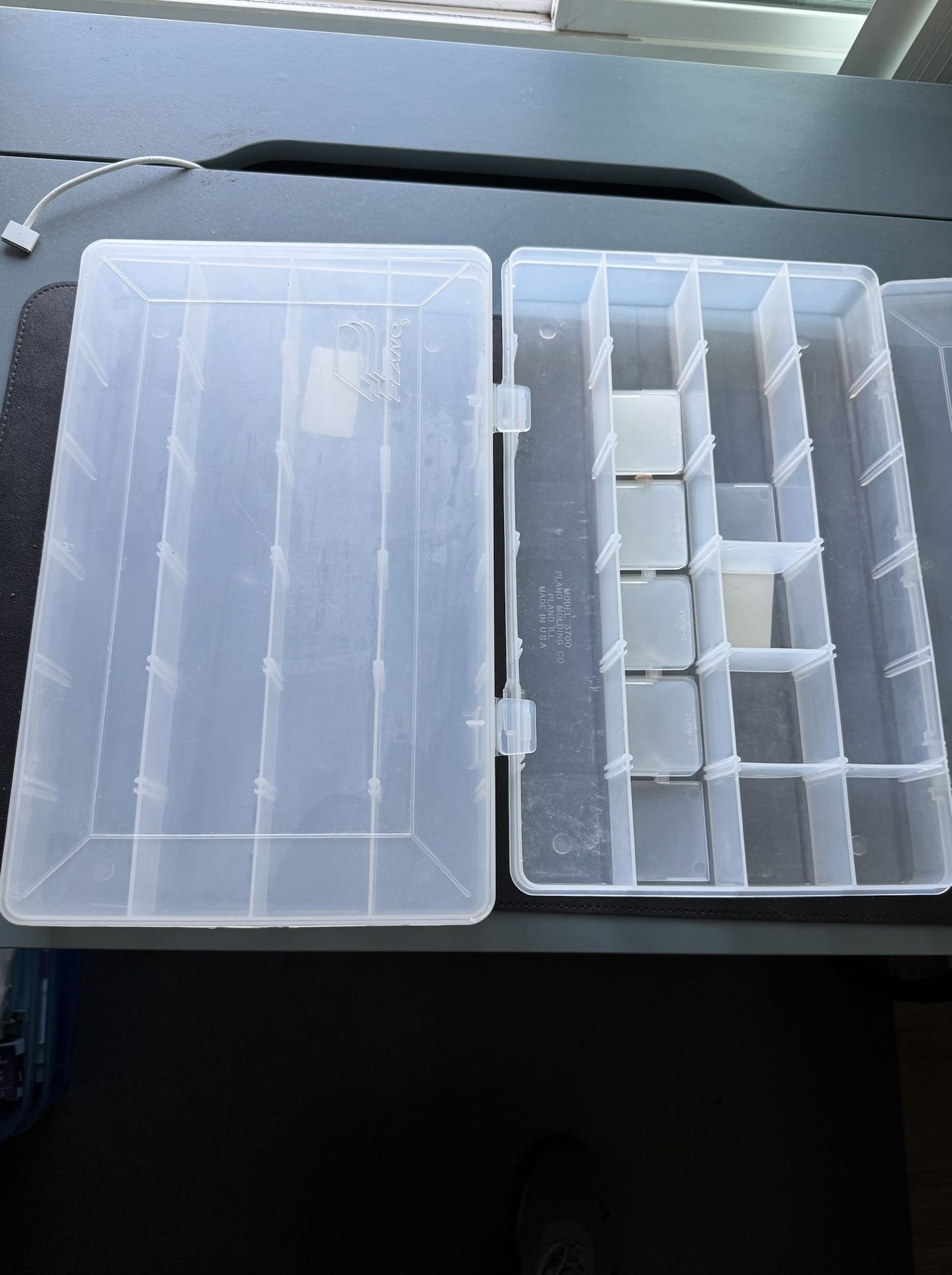 Bulk Storage Containers Mo. #3700 (Two of them) StowAway® PlanoPerfect For Small Bead Storage Great Condition