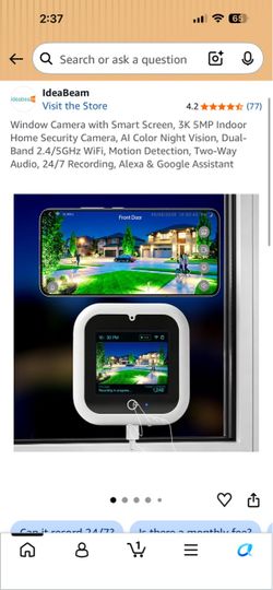 IdeaBeam Window Camera with Smart Screen