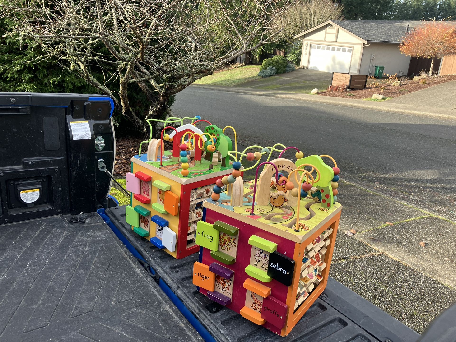Child Kid Child Zany Zoo Wooden and Farm Animals Educational Activity Cube Center $25 Each