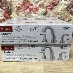 Pfister Ladera 8 in. Widespread Double Handle Bathroom Faucet in Spot Defense Brushed Nickel