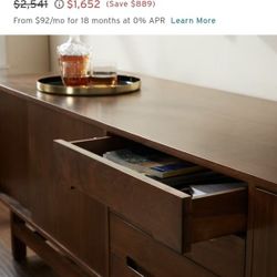 Joybird Williams Media Console TV Stand  Mid Century 