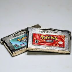 Pokemon cartridges silver pours from 999 fine silver - price each