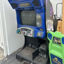 Rush 2049 Driving Arcade Video Game Machine For Parts Or Repair 