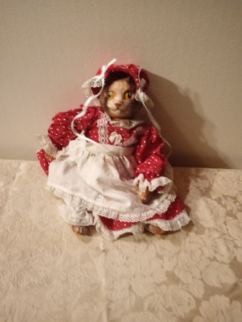 Porcelain Cat Doll