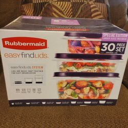 Rubbermaid 30 Piece Set Containers+Lids Special Edition 