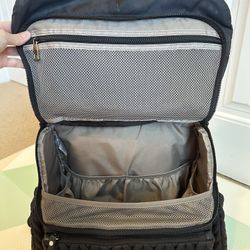 HAPP Brand Diaper Backpack /Mommy Bag (Black) - Good Condition + Brand New Diaper Pad
