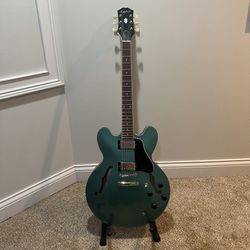 Epiphone ES-335 Traditional Pro Semi-Hollow Electric Guitar Inverness Green Barely Played OBO