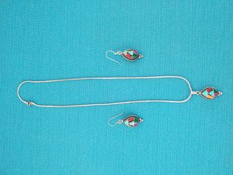 Cadena De Plata  Italiano  Cadena Y Aretes Muy Bonitos 