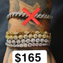 Moissanite 925 Adjustable Bracelet 