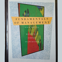 Fundamentals of Management 9th Ed Donnelly Gibson Ivancevic Hardcover