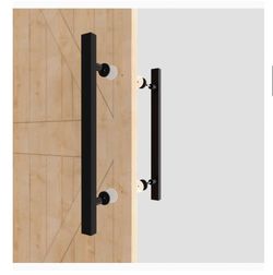 Commercial H Shape Door Handles, Matte Black