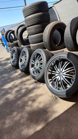 Rines con llantas 22 para Chevy y ford 6 ollos