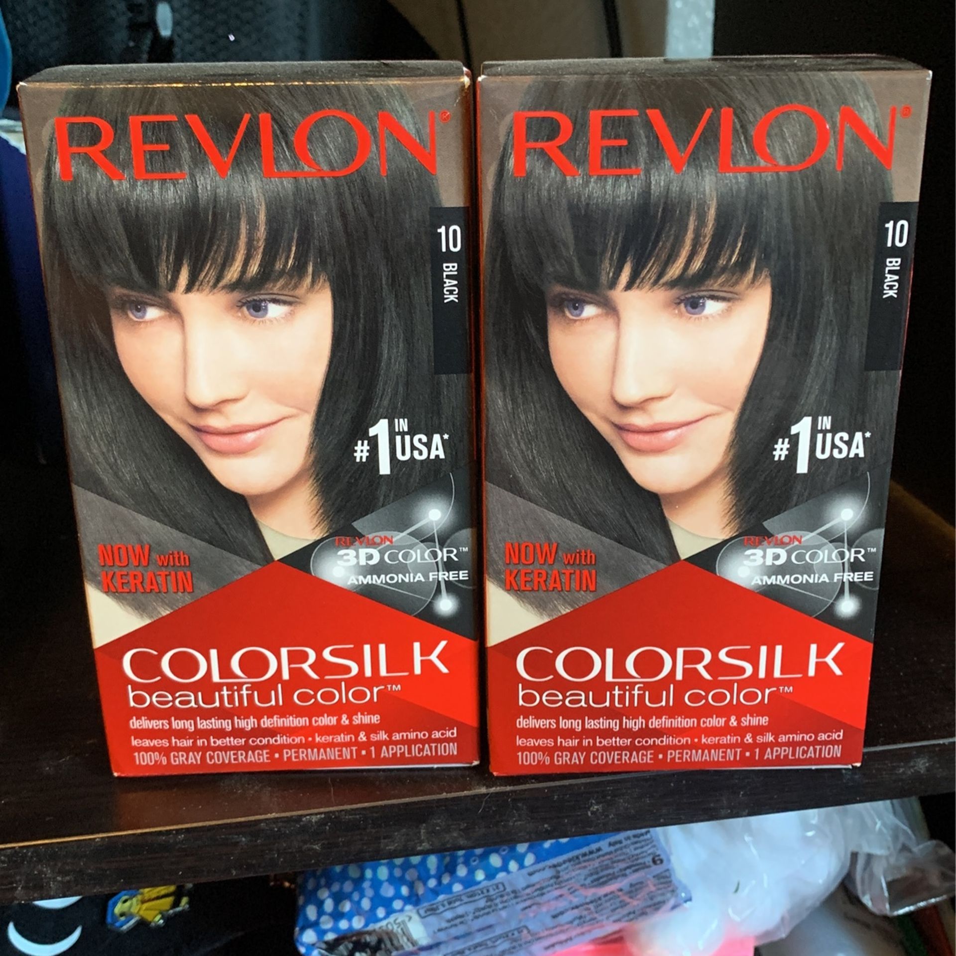 Revlon Black hair Dye 2 Boxes