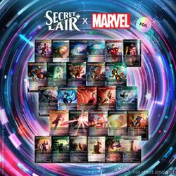 MTG Secret Lair X Marvel - The Astonishing FOIL Bundle + Arcane Signet Promo