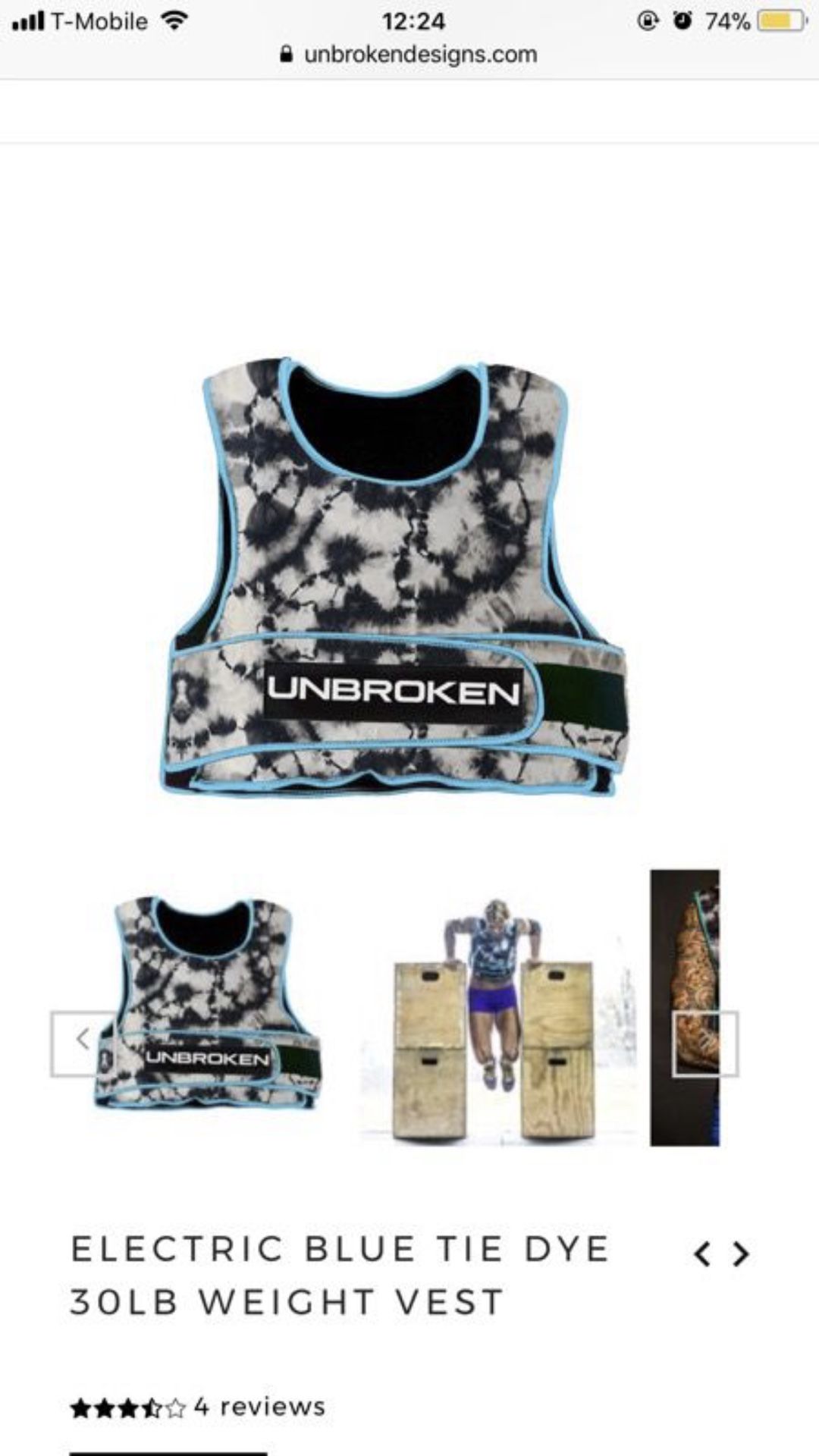 unbroken designs 35 lb weight vest