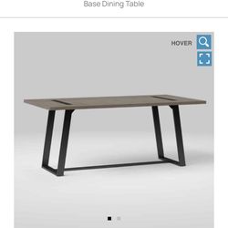 72in Brimfield Metal Base Dining Table