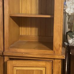 Two Tall Wooden Cabinets – Good Condition