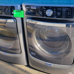 Set Maytag Washer And Dryer Electric Stainless Steel Work Great Conditions DELIVERY Available 