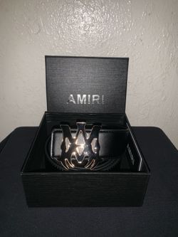 Amiri leather belt