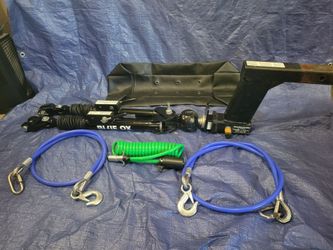 Blue Ox 10K Tow Bar With D-Ring Adapters And High/Low Receiver Adapter