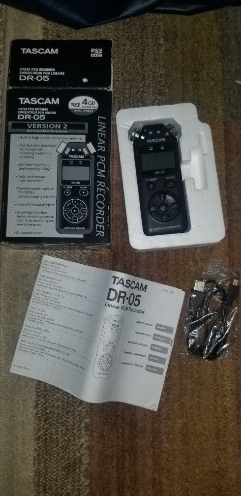 Tascam DR 05 Portable Digital Recorder