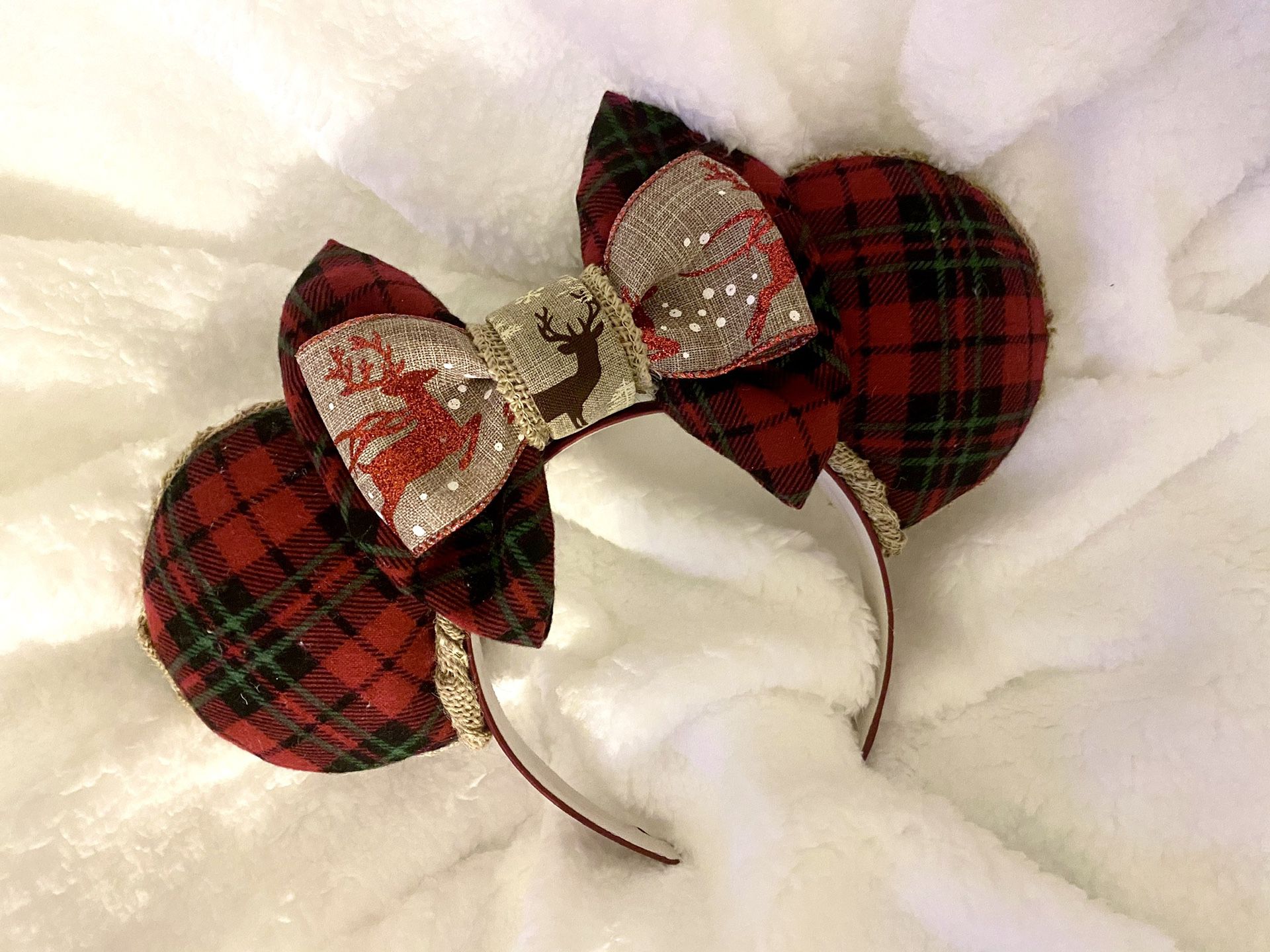 Raindeer Christmas Mickey Ears (Disney Style)