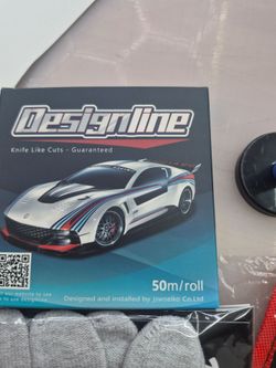 Vinyl wrap tool, knifeless tape