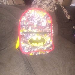 DC Batman Back Pack. Inside Out Back Pack.