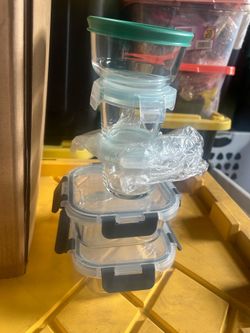 Glass food containers