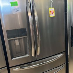 FRIGIDAIRE FG4HUF 36 in. W 21.7 cu. ft. 4-Door French Door Refrigerator HXJDN