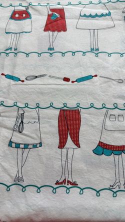 White - Andover Vintage Fabrics KITCHenette Multicolor 100% Cotton 1 yd x 44 “