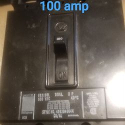 Fb3100 L 3 P 100 Amp Breaker