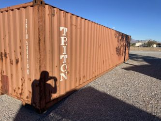 Tough 40' Storage Container — Wind & Watertight, Standard 8'6" | Barstow Area Delivery