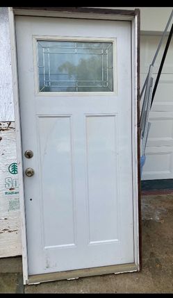 IMPACT HEAVY DUTY HURRICANE PROOF DOOR WITH FRAME, 36”X80”