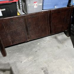 Queen Leather Bed Frame 