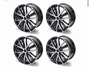 New 18 Inch 18x8 Inch Aluminum Alloy Replacement Wheel Compatible with Toyota Camry 2021 2022 2023, OE Direct Replacement Rim 95093, Machined and Blac