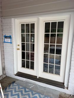 72x80 double back door with frame ready to install