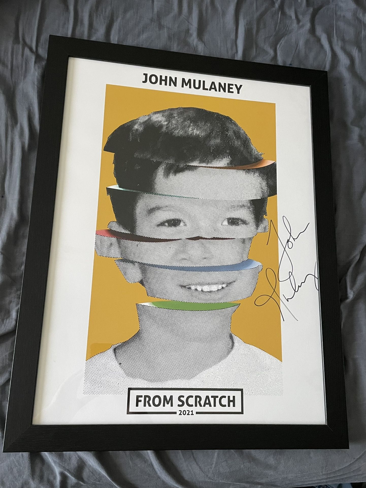 Signed John Mulaney Poster Stand Up Comedy “From Scratch” Tour 2021