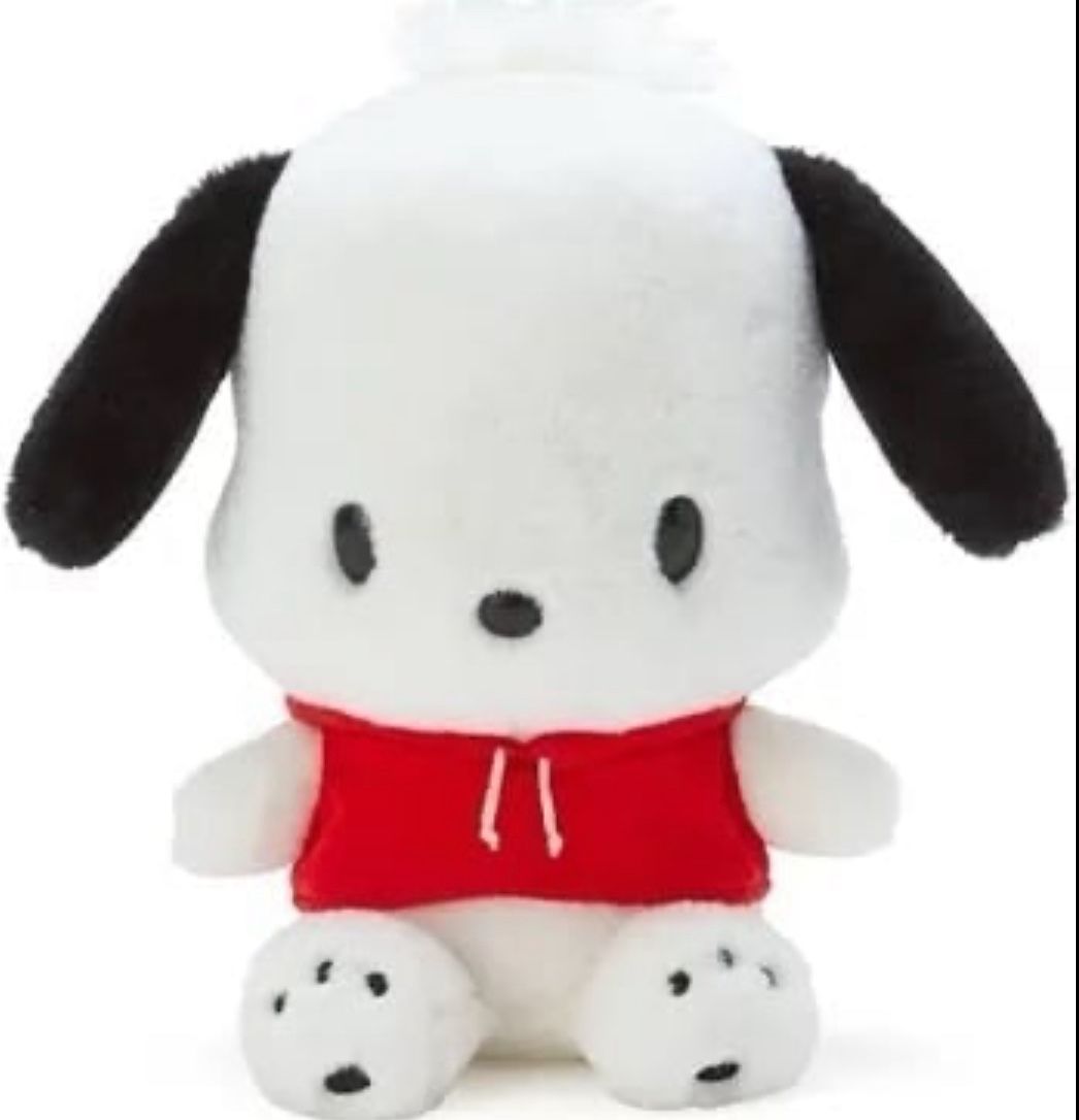 Plush Pochacco with Red Hoodie