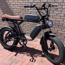 750W Dual Battery/Dual Rider-Electric E-bike, 26ah, 80 Mile Range(Long Seat) W/FREE HEAVY DUTY CHAIN LOCK (4ft/10mm)