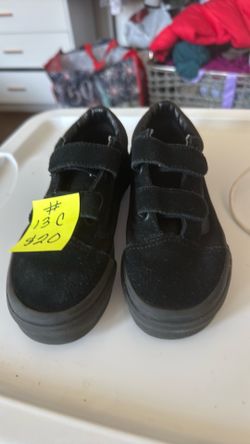 Black vans size 13c