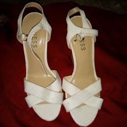 Guess White Wedges