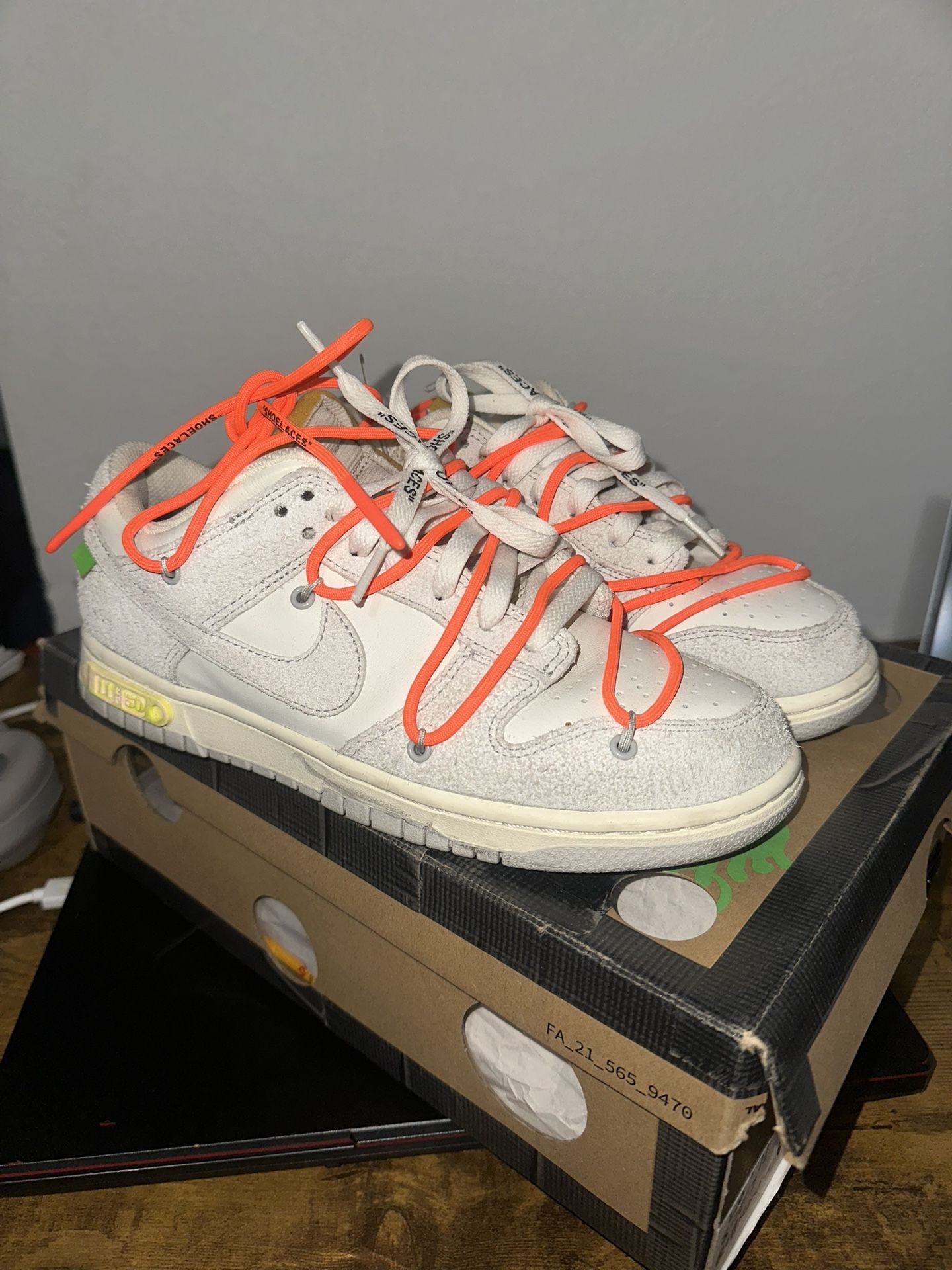 Off-white Nike Dunk Lot 11 Size 7 Mens