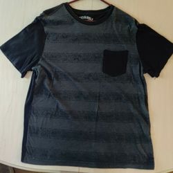 Black and Gray Graphic Tee, large