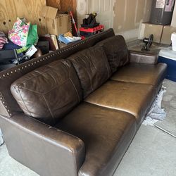 Leather couch