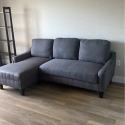 Grey L Shaped couch 
