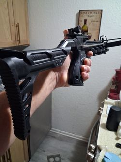 NEW! Black Tactical Crossbow Pistol with Stock