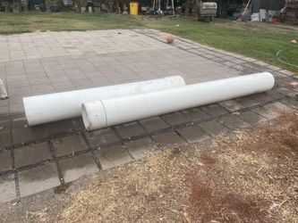Large White PVC Pipes – 2 Pieces 14 pulgadas