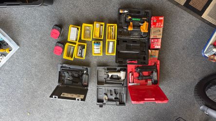 Assorted Nailers and Staplers