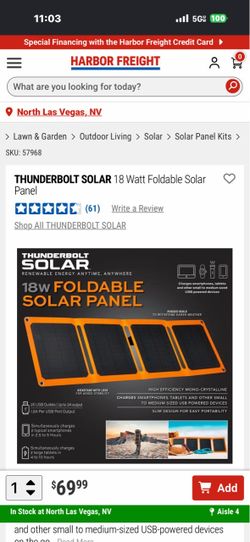 Solar charger (4panel)18watt